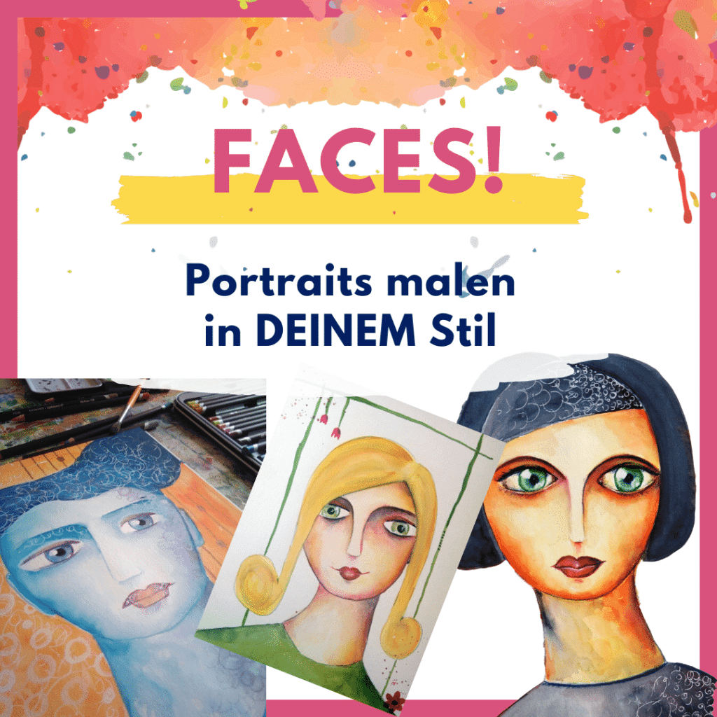 Faces Portrait malen lernen
